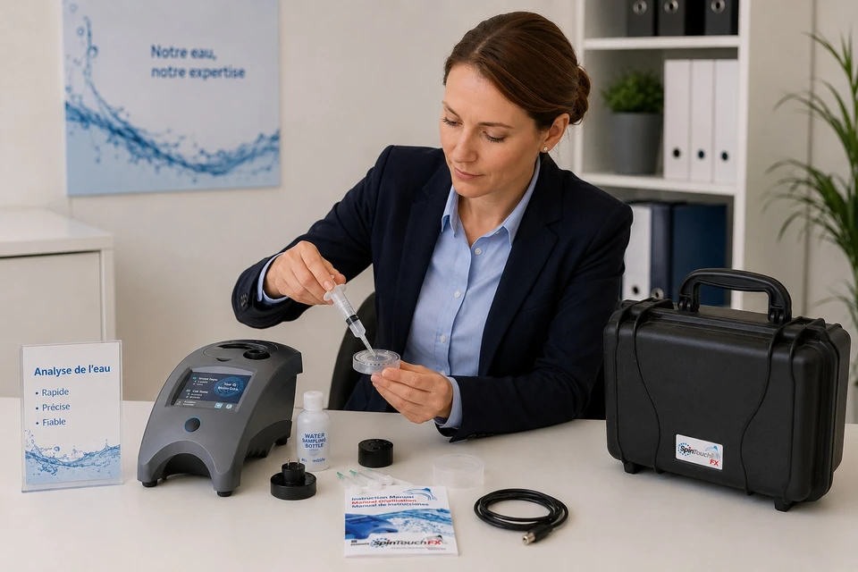 Spa extérieur avec jets d'hydromassage en fonctionnement, eau turquoise en mouvement avec bulles d'aération visibles